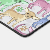 Chihuahua Lover Colorful Pattern Desk Mat (Corner)