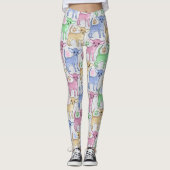 Chihuahua Lover Colorful Pattern Leggings (Front)