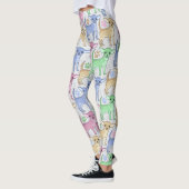 Chihuahua Lover Colorful Pattern Leggings (Left)