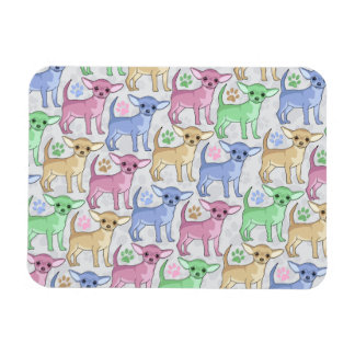 Chihuahua Lover Colorful Pattern Magnet