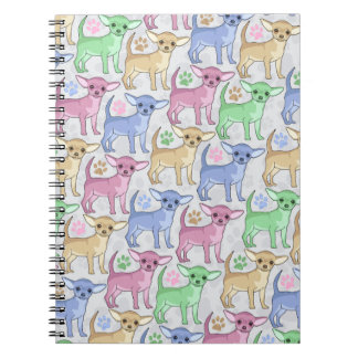 Chihuahua Lover Colorful Pattern Notebook