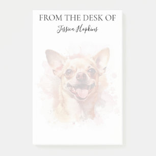 Chihuahua Lover Monogrammed Dog Post-it Notes