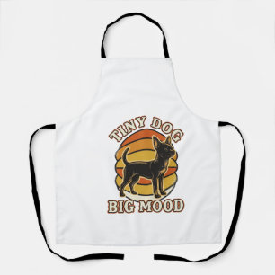Chihuahua Lover Shirt Retro Engraved Dog Humor Des Apron
