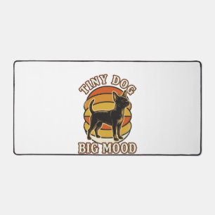 Chihuahua Lover Shirt Retro Engraved Dog Humor Des Desk Mat