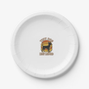 Chihuahua Lover Shirt Retro Engraved Dog Humor Des Paper Plates