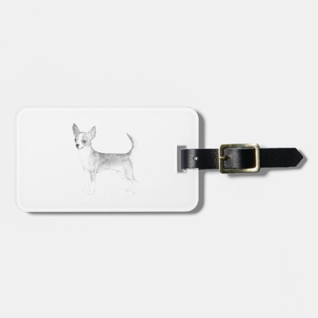 Chihuahua Luggage Tag (Front Horizontal)