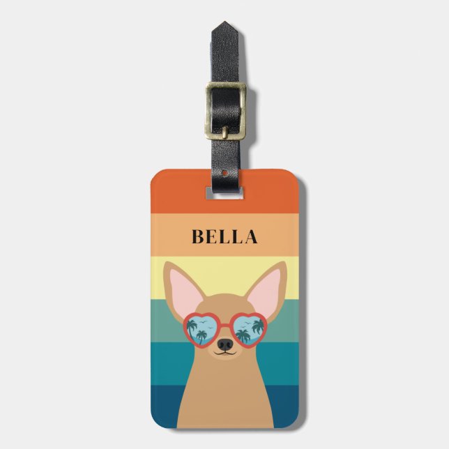 Chihuahua Luggage Tags (Front Vertical)