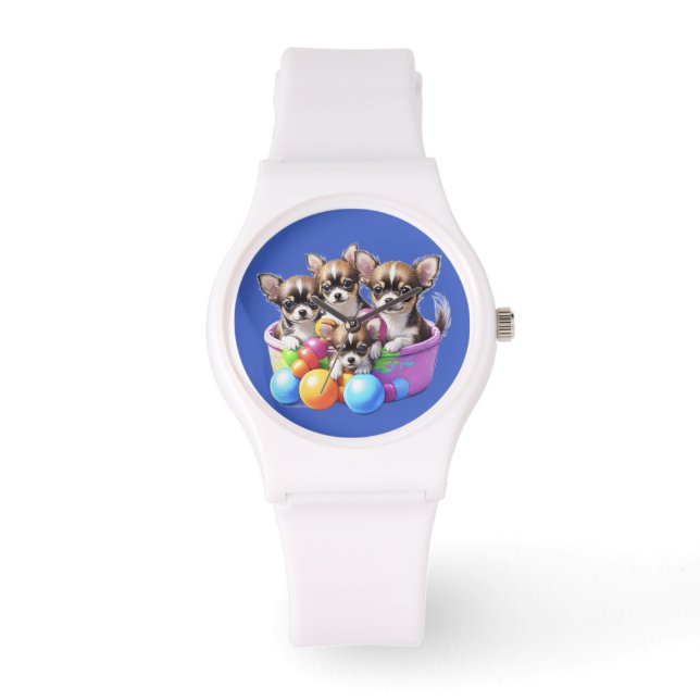 Chihuahua lustige Welpen Watch (Front)