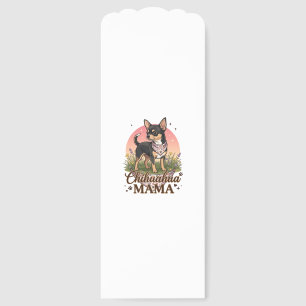 Chihuahua Mama Dog Pink Floral Bandana_1 Bookmarks