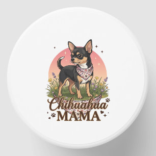 Chihuahua Mama Dog Pink Floral Bandana_1 Mini Candle Favors