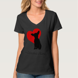 Chihuahua Mama Gift Women Dog Lovers Chiwawa Pets T-Shirt