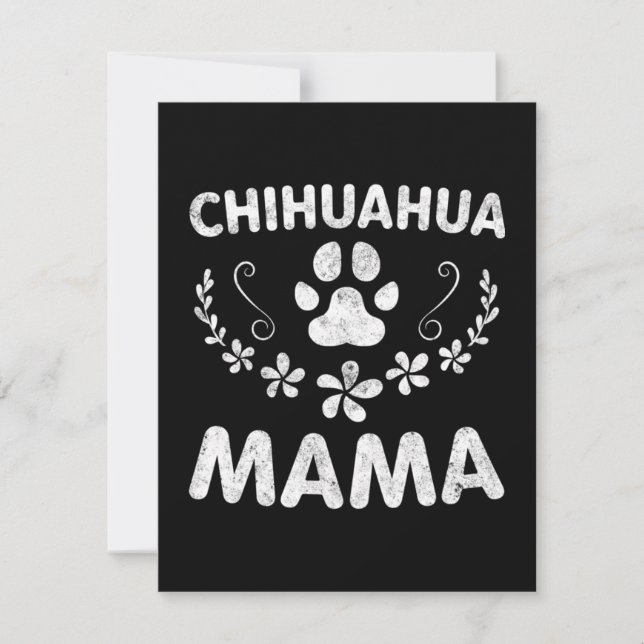 Chihuahua Mama Note Card (Front)