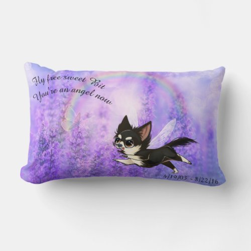 Chihuahua Memorial Rainbow Bridge Pillow