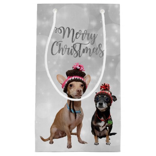 Chihuahua Merry Christmas Small Gift Bag