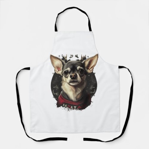 Chihuahua  Merry Christmas  X_Mas Tree  Cute   Apron