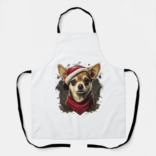 Chihuahua  Merry Christmas  X_Mas Tree  Cute       Apron