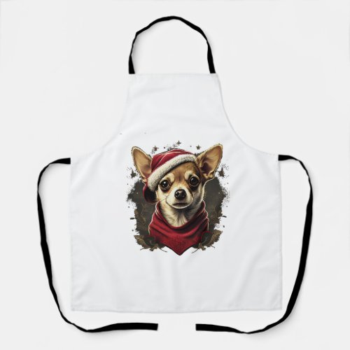 Chihuahua  Merry Christmas  X_Mas Tree  Cute       Apron