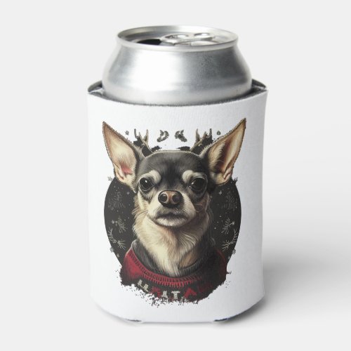 Chihuahua  Merry Christmas  X_Mas Tree  Cute   Can Cooler