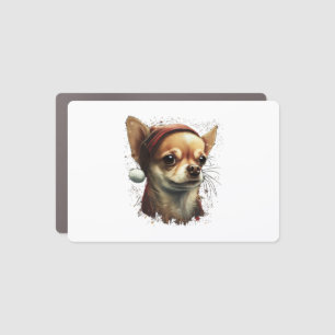Chihuahua Merry Christmas X-Mas Tree Cute Car Magnet