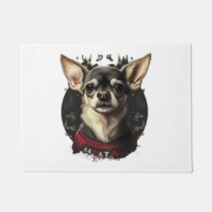 Chihuahua Merry Christmas X-Mas Tree Cute Doormat