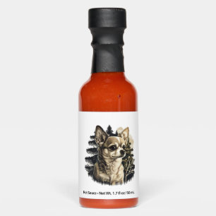 Chihuahua Merry Christmas X-Mas Tree Cute Hot Sauces