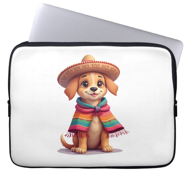 Chihuahua  Mexico  Cinco de Mayo  Funny Dog  (1) Laptop Sleeve (Front)