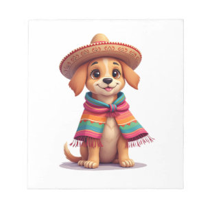 Chihuahua Mexico Cinco de Mayo Funny Dog (1) Notepad
