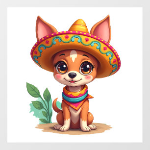 Chihuahua Mexico Cinco de Mayo Funny Dog (3) Wall Decal