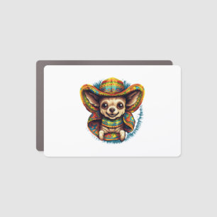 Chihuahua  Mexico  Cinco de Mayo  Funny Dog        Car Magnet