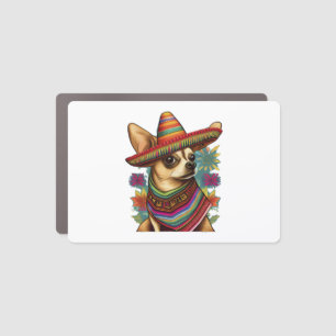 Chihuahua  Mexico  Cinco de Mayo  Funny Dog        Car Magnet