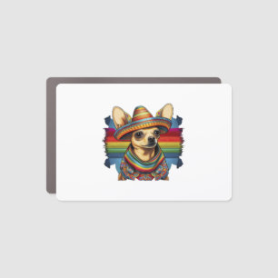 Chihuahua Mexico Cinco de Mayo Funny Dog Car Magnet