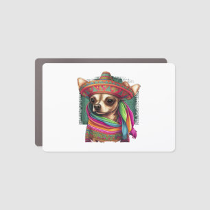 Chihuahua  Mexico  Cinco de Mayo  Funny Dog        Car Magnet