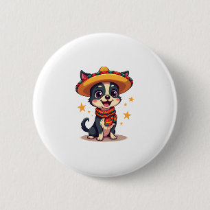 Chihuahua Mexico Cinco de Mayo Funny Dog Copy Button