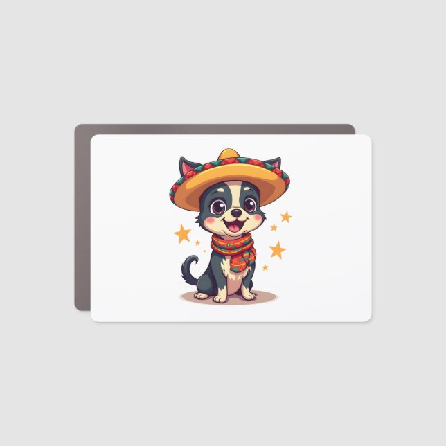 Chihuahua  Mexico  Cinco de Mayo  Funny Dog  Copy Car Magnet (Front)