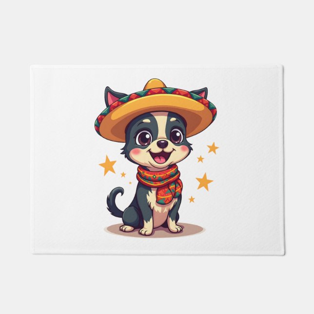 Chihuahua  Mexico  Cinco de Mayo  Funny Dog  Copy Doormat (Front)
