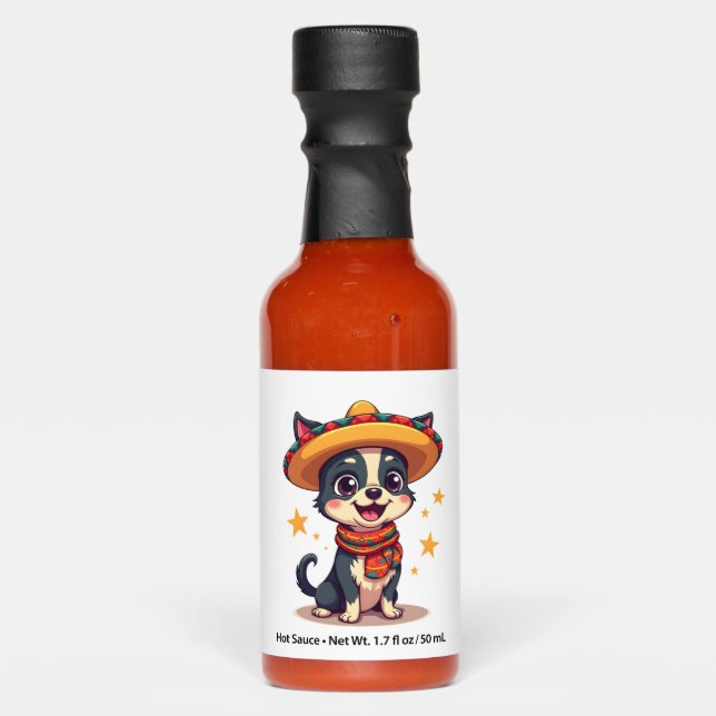 Chihuahua  Mexico  Cinco de Mayo  Funny Dog  Copy Hot Sauces (Front)