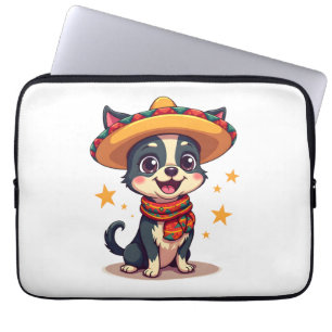 Chihuahua Mexico Cinco de Mayo Funny Dog Copy Laptop Sleeve