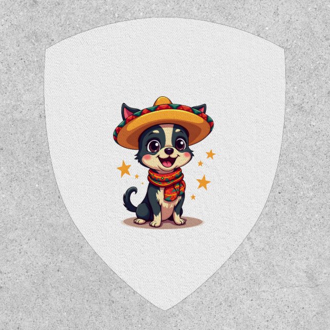 Chihuahua  Mexico  Cinco de Mayo  Funny Dog  Copy Patch (Front)