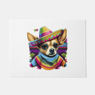 Chihuahua Mexico Cinco de Mayo Funny Dog Doormat