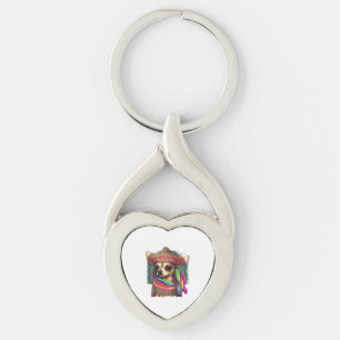 Chihuahua Mexico Cinco de Mayo Funny Dog Keychain
