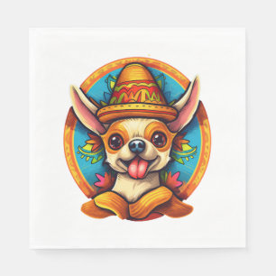 Chihuahua Mexico Cinco de Mayo Funny Dog Napkins