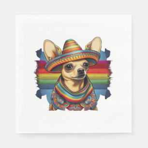 Chihuahua Mexico Cinco de Mayo Funny Dog Napkins