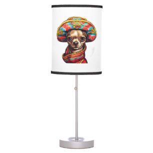 Chihuahua  Mexico  Cinco de Mayo  Funny Dog    Table Lamp