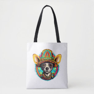 Chihuahua  Mexico  Cinco de Mayo  Funny Dog   Tote Bag