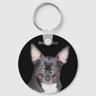 Chihuahua MickeyElvis Keychain