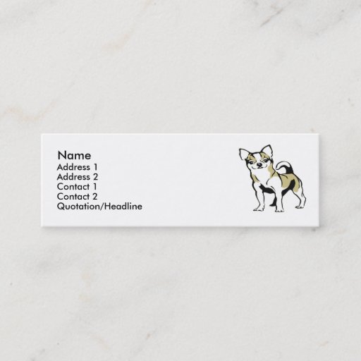 Customizable Chihuahua Business Card Template