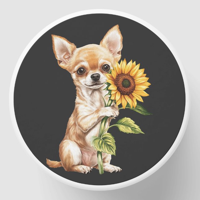 Chihuahua   mini candle favors (Front)