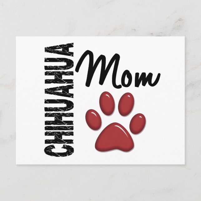 Chihuahua Mom 2 Postcard (Front)