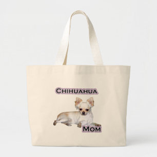 Chihuahua Mom 4 Large Tote Bag