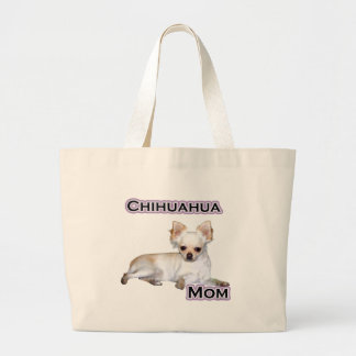 Chihuahua Mom 4 Large Tote Bag